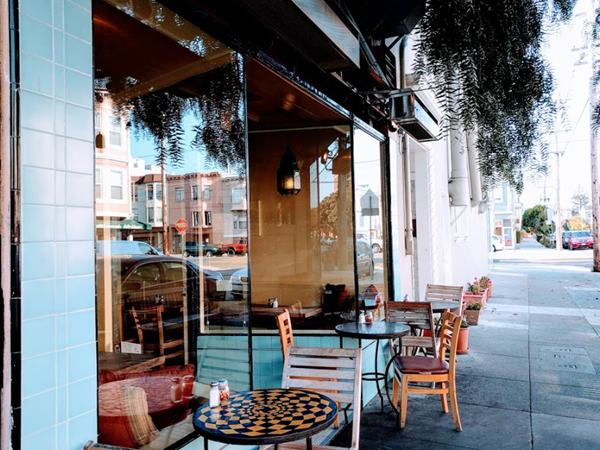 Outdoor dining area